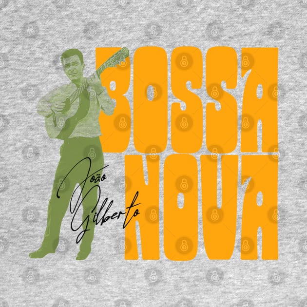 Joao Gilberto Bossa Nova Vintage Fan Art by darklordpug